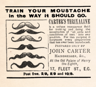 publicité pour moustache